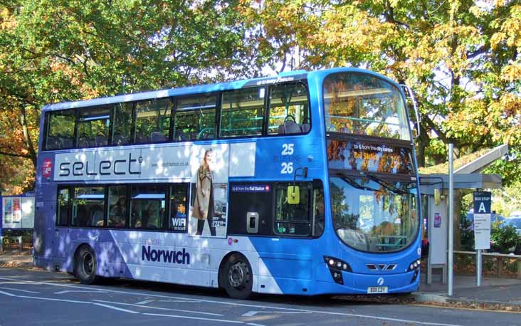 First Eastern Counties Volvo B9TL Wright 36179.